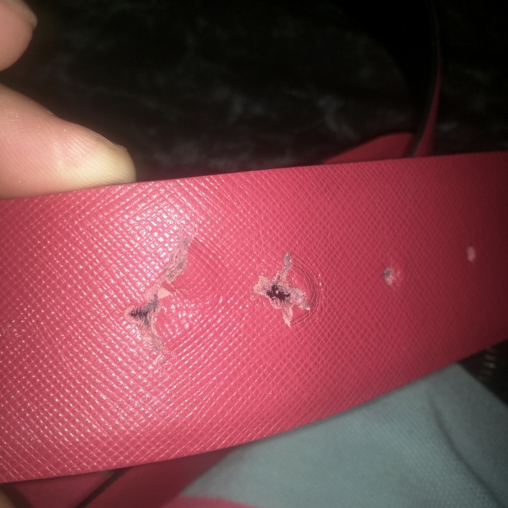 Ferragamo belt red